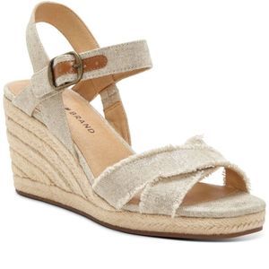 Lucky Brand Margaline Open-toe Espadrille Wedge Heel Sandals